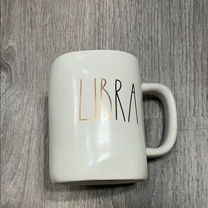 Rae Dunn Libra Mug - Cream and Gold